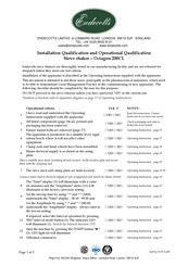 Endecotts Octagon 200CL Installation Qualification Procedures