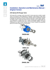 AVK 870 Series Installation, Operation And Maintenance Manual
