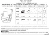 SUNVILLA 1902439 Assembly / Care & Use Instructions