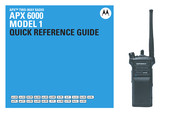 Motorola APX 6000 1 Quick Reference Manual