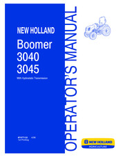 New Holland Boomer 3040 Operator's Manual