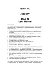 JadooTV JTAB 10 User Manual