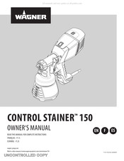 WAGNER Control Stainer 150 Owner's Manual