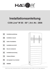 HAGOR 2806 Installation Manual
