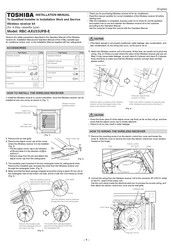 Toshiba RBC-AXU33UPB-E Installation Manual