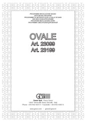 Gessi OVALE 23199 Manual
