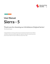 Enlighten Sauna Sierra 5 Peak User Manual