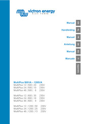 Victron energy MultiPlus 24/1200/25 Manual