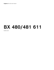 Gaggenau BX 481 611 Use And Care Manual