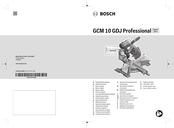 Bosch Professional GCM 10 GDJ Original Instructions Manual