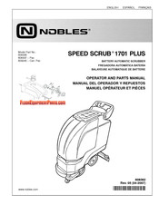 Tennant Nobles SPEED SCRUB 1701 PLUS Operator And Parts Manual