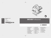 Bosch Professional GKS 600 Original Instructions Manual