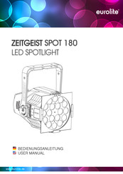 EuroLite ZEITGEIST SPOT 180 User Manual