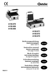 Bartscher A150673 Instruction Manual