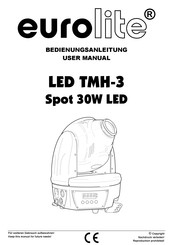 EuroLite LED TMH-3 Spot 30W LED User Manual