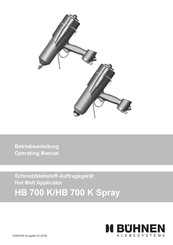 Buhnen H206200 Operating Manual