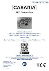 CASARIA 108561/CALKB2 Important Instructions Manual