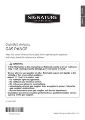 Signature Kitchen Suite UPSG3014ST Owner's Manual