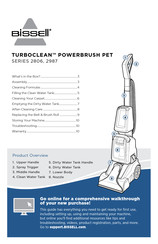 Bissell TURBOCLEAN POWERBRUSH PET 2806 Series Quick Start Manual