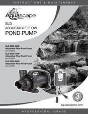 AquaScape SLD 4000-7000 Instructions & Maintenance