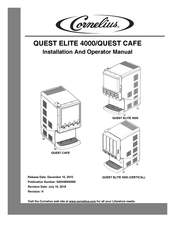 Cornelius QUEST CAFE Installation And Operator's Manual