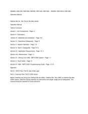 KwiKool KBP1800 Operation Manual