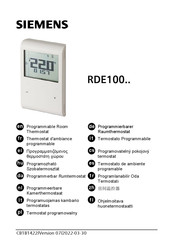 Siemens RDE100 Series Manual