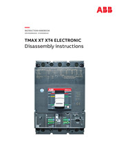 ABB Sace TMAX XT XT4 ELECTRONIC Instruction Handbook Manual