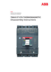 ABB Sace TMAX XT XT4 ELECTRONIC Disassembly Instructions Manual