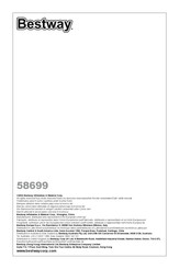 Bestway 58699 Manual