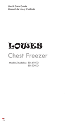LOWES BD-410EG Use & Care Manual