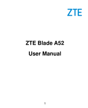 Zte Blade A52 User Manual