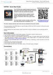 System Q Door Knox VDP304 Quick Start Manual