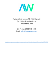 NI TB-2706 Installation Manual