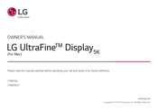 LG UltraFine 27MD5KLP Owner's Manual