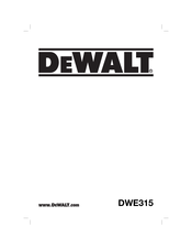 DeWalt DWE315SF-GB Original Instructions Manual