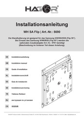 HAGOR WH SA Flip Installation Manual