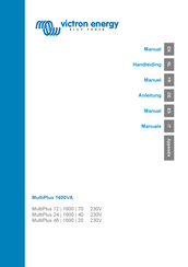 Victron energy MultiPlus 48 1600 20 230V Manual