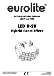EuroLite LED D-20 Hybrid Beam Effect User Manual
