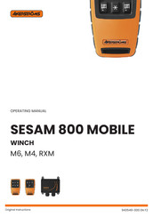 Akerstroms Sesam 800 M4 Operating Manual