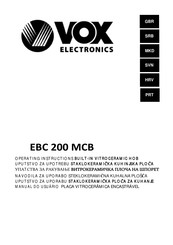 VOX electronics EBC 200 MCB Operating Instructions Manual