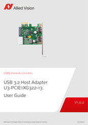 Allied Vision U3-PCIE1XG322-13 User Manual