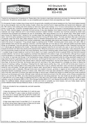Walthers CORNERSTONE BRICK KILN 933-4100 Assembly Instructions