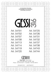 Gessi 54743 Manual