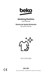 Beko WTV 9744 XW0 User Manual