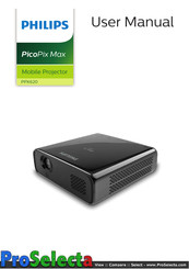 Philips PicoPix Max PPX620 User Manual