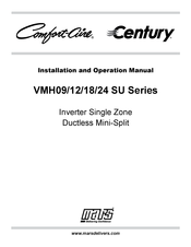 COMFORT-AIRE Century VMH18SU-1B Installation And Operation Manual