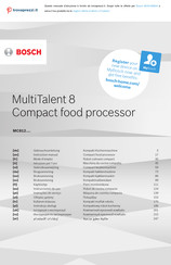 Bosch MultiTalent 8 MC812 Series Instruction Manual