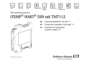Endress+Hauser iTEMP HART DIN rail TMT112 Brief Operating Instruction