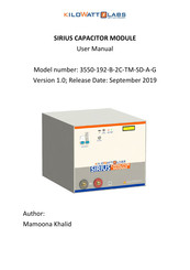 Kilowatt Labs 3550-192-B-2C-TM-SD-A-G User Manual